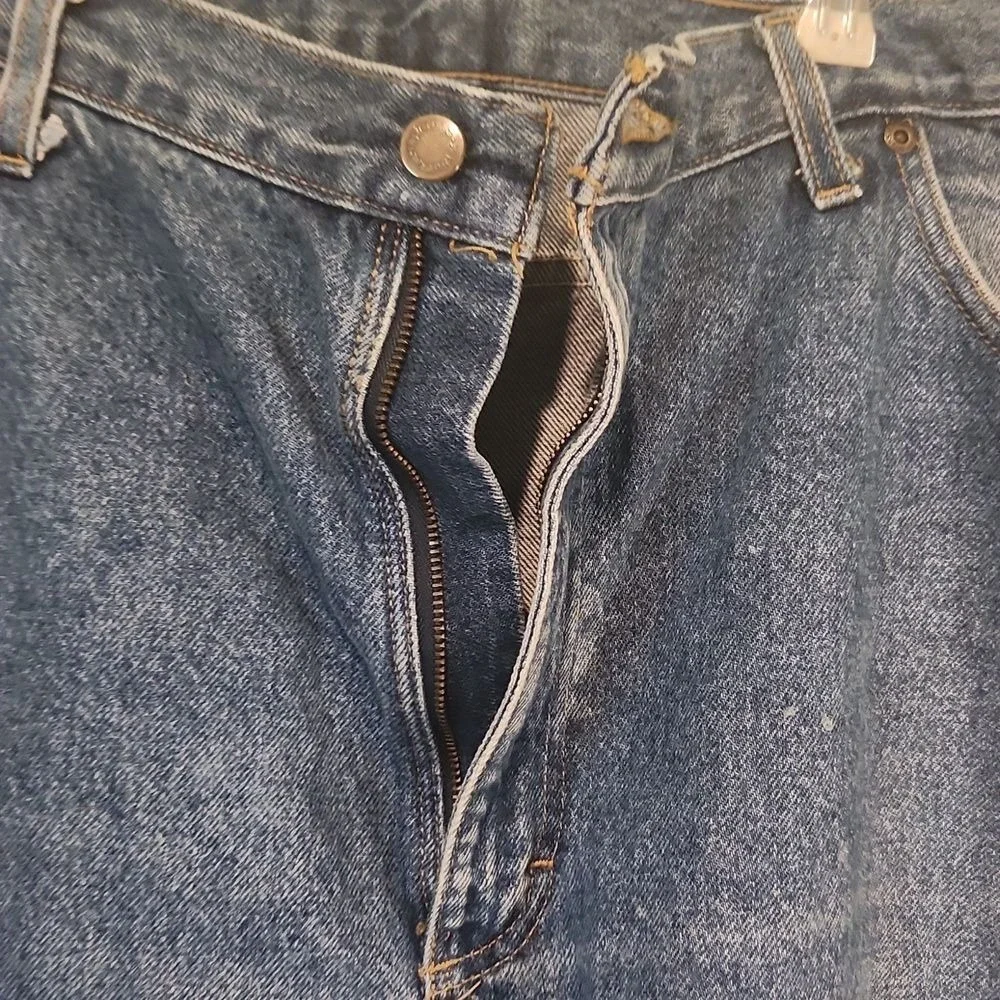 Wrangler‎ Denim Men's Light Blue Straight Jeans Size 40x29 Pants 96501DS
